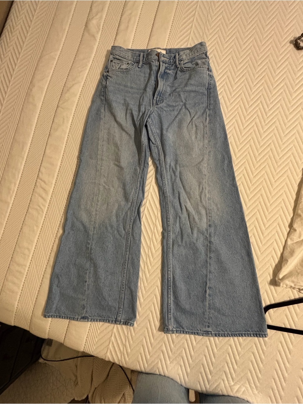 MOTHER Light Blue High-Rise Wide Leg Jeans - Picture 6 of 6